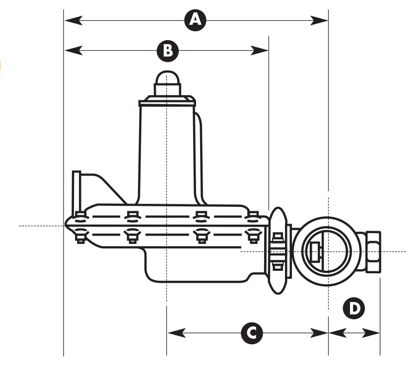 Reducteur de pression, detendeur CO2, détendeur de pression - pour AFG, 1  ligne, 7bar